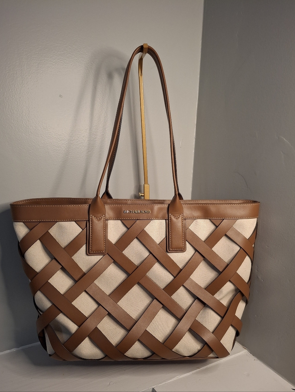 Michael Kors Sienna Lattice Tote Bag EUC